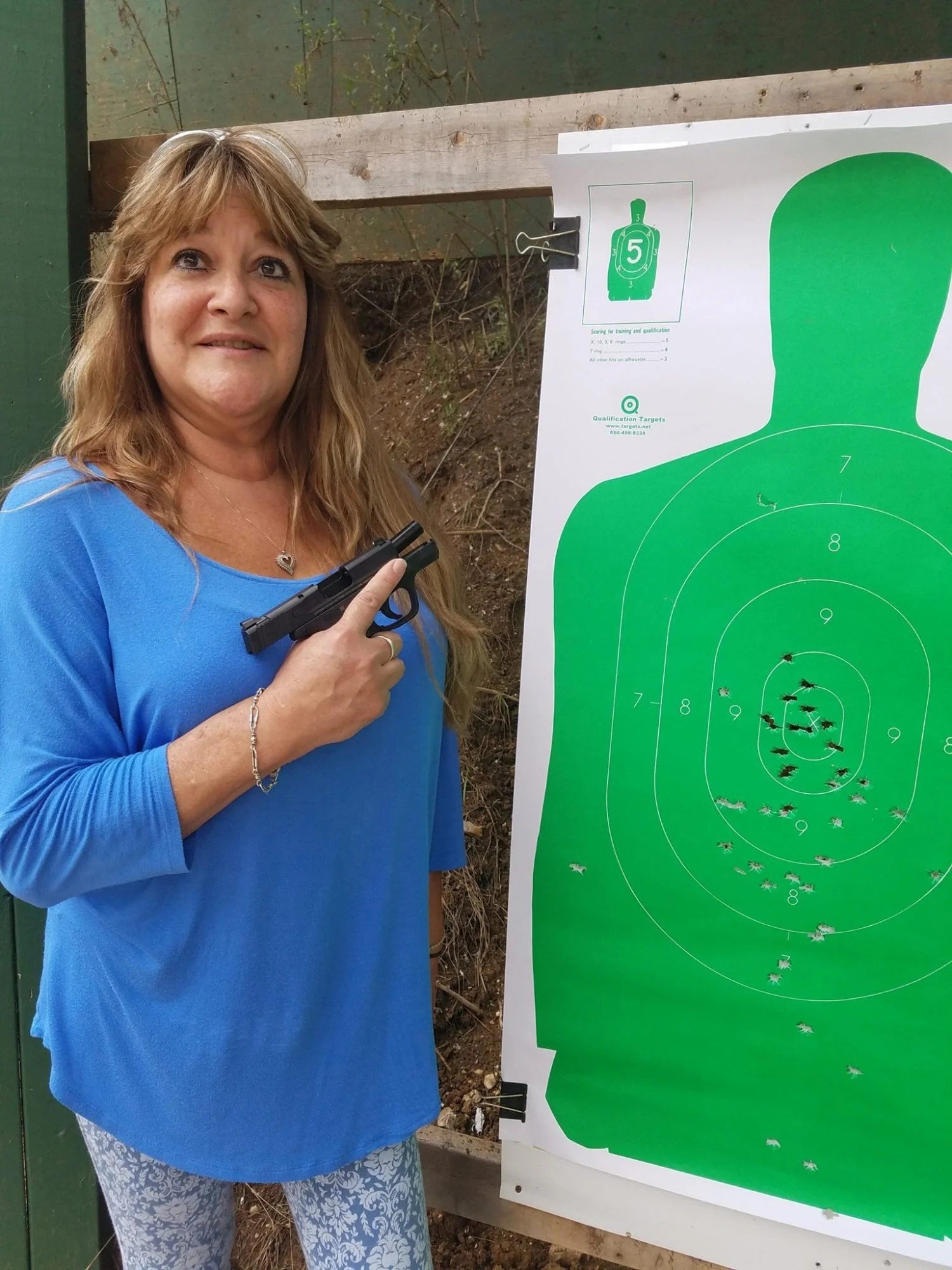Student training at the range